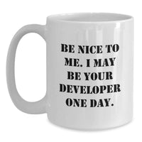 Load image into Gallery viewer, Funny Developer White Coffee Mug Gifts from Friends, Family, Coworkers to Developer Graduation Unique Gifts - Main