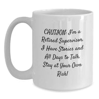 Load image into Gallery viewer, Funny Supervisor White Coffee Mug, Gifts from Friends to Supervisor, Unique Graduation Gifts for Men, Women, Family, Coworkers - Main