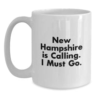 Load image into Gallery viewer, New Hampshire White Coffee Mug Gift for Men Friends from Family Loving New Hampshire Quote - Main