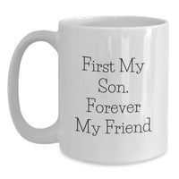 Load image into Gallery viewer, Funny Son Quotes Gifts from Family to Son on Graduation Unique Gifts for Son White Coffee Mug - Main