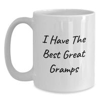 Load image into Gallery viewer, Funny Gramps Quotes White Coffee Mugs, Gifts for Him, Birthday Unique Gifts from Family, Friends, or Coworkers, 11oz or 15oz Capacity, Ceramic, Microwave and Dishwasher Safe - Main
