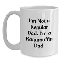 Load image into Gallery viewer, Funny Ragamuffin Cat Dad Coffee Mug Gifts for Men - White Ceramic Birthday Unique Mug - Main