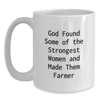 Load image into Gallery viewer, Funny Gifts from Men to Women Farmers on Graduation Unique Gifts - White Coffee Mug - Main