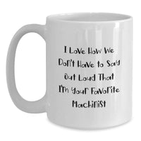 Load image into Gallery viewer, Funny Machinist White Coffee Mugs Gifts from Friends and Family for Graduation Unique - Main