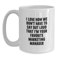 Load image into Gallery viewer, Funny Marketing Manager Gifts from Friends for Marketing Manager Graduation Unique Mugs - Main
