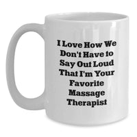 Load image into Gallery viewer, Funny Massage Therapist Gifts from Friends - White Coffee Mug for Favorite Massage Therapist Graduation Unique Gifts - Main