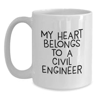 Load image into Gallery viewer, Civil Engineer Christmas Unique Gifts for Friends - Funny Quote White Coffee Mug, Gifts from Friends to Civil Engineer, 11oz or 15oz Capacity - Main