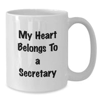 Load image into Gallery viewer, Funny Secretary Quotes White Coffee Mug Gifts for Him Her from Friends Family Coworkers - Additional