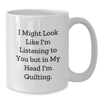 Load image into Gallery viewer, Quilting Fun White Coffee Mugs Gifts for Quilting Lovers from Friends on Birthday Unique - Additional