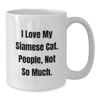 Load image into Gallery viewer, Funny Siamese Cat Mugs White Christmas Unique Gifts from Family and Friends - Additional