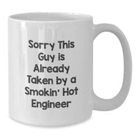 Load image into Gallery viewer, Funny Engineer Gifts, White Coffee Mug for Engineer, Birthday Unique Gifts from Friends to Men Engineers - Additional