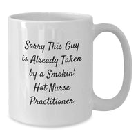 Load image into Gallery viewer, Funny Nurse Practitioner Gifts from Men - White Coffee Mug, Perfect for Valentine's Unique Gifts - Additional