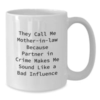 Load image into Gallery viewer, Funny Mom-in-law White Coffee Mug Gifts from Men Women Friends Family for Christmas Unique Presents - Additional