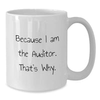 Load image into Gallery viewer, Auditor Keepsake Ceramic White Coffee Mug for Him Birthday Gift - Additional