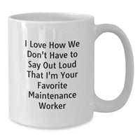 Load image into Gallery viewer, Funny Maintenance Worker Gifts from Friends to Men, Unique White Coffee Mug for Graduation Celebration - Additional