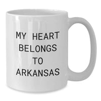 Load image into Gallery viewer, Funny Arkansas White Coffee Mug for Men Gifts from Family, Great Birthday Unique Gifts Ideas for Women Friends of Arkansas - Additional