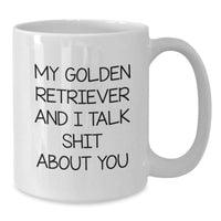 Load image into Gallery viewer, Funny Golden Retriever Dog Gifts for Men, White Coffee Mug, Christmas Unique Presents from Friends - Additional
