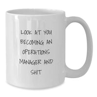 Load image into Gallery viewer, Funny Operations Manager White Coffee Mug Gifts for Men Operations Manager Christmas Unique Gifts from Friends - Additional

