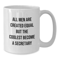 Load image into Gallery viewer, Funny Secretary Quote White Coffee Mugs Gifts from Friends for Graduation, Secretary Gifts for Men, Cute Inspirational - Additional
