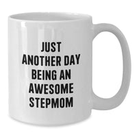 Load image into Gallery viewer, Funny Stepmom White Coffee Mugs Gifts from Family to Stepmom on Christmas Unique Presents - Additional
