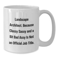Load image into Gallery viewer, Landscape Architect Funny Quote Christmas Unique Gifts for Men Women Friends Family - White Coffee Mug with 11oz or 15oz Capacity, Ceramic, Microwave and Dishwasher Safe - Additional
