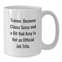 Load image into Gallery viewer, Funny Trainer White Coffee Mug Gifts from Friends for Trainer Men Christmas Unique Gifts - Additional
