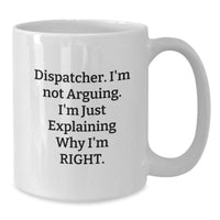 Load image into Gallery viewer, Funny Dispatcher Gifts from Men to Dispatcher Friends on White Christmas Unique Gifts - Additional
