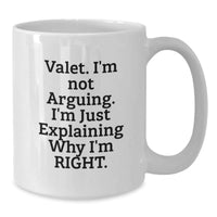 Load image into Gallery viewer, Funny Valet White Coffee Mugs Gifts from Friends for Valet Men Christmas Unique - Additional
