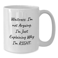 Load image into Gallery viewer, Funny Waitress White Coffee Mugs Gifts from Men for Christmas Unique - Additional
