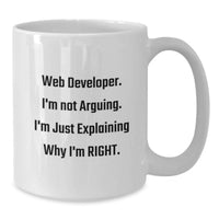 Load image into Gallery viewer, Funny Web Developer Gifts, White Coffee Mug for Web Developer Friends, Perfect Birthday Unique Gifts from Friends - Additional