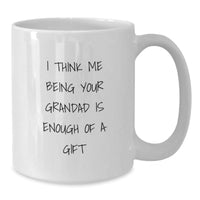 Load image into Gallery viewer, Funny Grandad Gifts White Coffee Mug, Gift for Grandad from Family, Unique Christmas Memorable Presents for Dad - Additional
