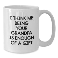 Load image into Gallery viewer, Funny Grandpa Love Gifts from Men to Grandpa on Christmas Unique Gifts White Coffee Mug - Additional
