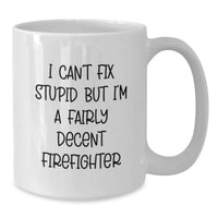 Load image into Gallery viewer, Funny Firefighter White Coffee Mugs Gifts from Family and Friends for Birthday Unique - Additional