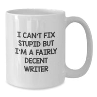 Load image into Gallery viewer, Writer Gifts from Friends to Family, Funny White Coffee Mug, Christmas Unique Presents for Writers - Additional
