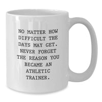 Load image into Gallery viewer, Inspirational Gifts for Athlete Trainer Moms - Funny Coffee Mug for Athletic Trainer Women - White Ceramic Mug for Mom's Day - Additional