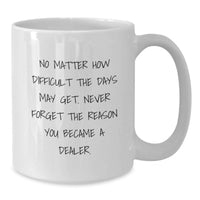 Load image into Gallery viewer, Funny Dealer Gifts from Men, White Coffee Mugs for Dealer, Unique Valentine's Gifts for Him - Additional