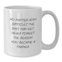 Load image into Gallery viewer, Funny Farmer Gifts, White Coffee Mug for Farmer Friends, Christmas Unique Gifts from Family - Additional