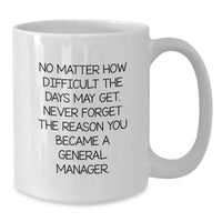Load image into Gallery viewer, Funny General Manager Gifts for Men Valentine's White Coffee Mugs - Gifts from Friends for General Manager - Additional