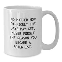 Load image into Gallery viewer, Funny Inspirational Scientist Gifts from Friends to Men Scientist Birthday Unique Gifts White Coffee Mug - Additional