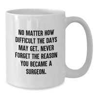 Load image into Gallery viewer, Funny Inspirational Gifts from Men to Surgeon Women White Coffee Mug for Mother's Day Unique - Additional