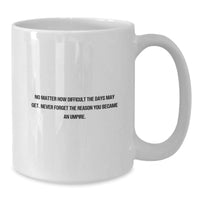 Load image into Gallery viewer, Umpire Inspiration Gifts for Family and Friends - White Coffee Mug - Never Forget the Reason You Became an Umpire - Christmas Unique Gift Ideas - Additional
