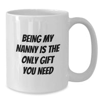 Load image into Gallery viewer, Funny White Coffee Mug Gifts for Nanny, Best Nanny Gifts, Funny Nanny Mug, Valentine's Unique Gifts from Friends - Additional