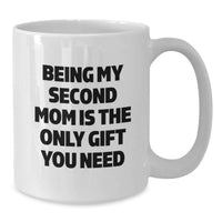 Load image into Gallery viewer, Funny Second Mom White Coffee Mugs Gifts from Men to Women for Christmas - Being My Second Mom - Additional