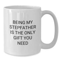 Load image into Gallery viewer, Funny Stepfather Quotes Gifts from Family Members for Stepfather Christmas Unique Gifts White Coffee Mugs - Additional
