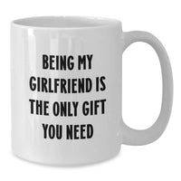Load image into Gallery viewer, Funny Sweetheart Gifts from Men, Cute White Coffee Mugs for Valentine's, Inspirational 'Being My Sweetheart Is The Only Gift You Need' - Additional