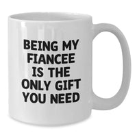 Load image into Gallery viewer, Funny Fiancee Gifts from Men, Inspirational White Coffee Mugs for Valentine's Unique Gifts, Gifts for Fiancee - Additional