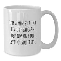 Load image into Gallery viewer, Funny Minister Gifts, White Coffee Mug for Men - Christmas Unique Gifts from Friends - Additional
