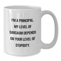 Load image into Gallery viewer, Funny Principal Gifts from Men to Women, White Coffee Mug for Principal, Principal Sarcasm Humor Tees - Additional