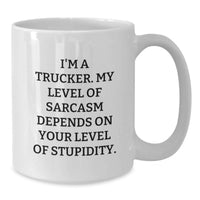 Load image into Gallery viewer, Funny Trucker Gifts from Men to Truckers - White Coffee Mug for Trucker Lovers on Mother's Day Unique Gifts - Additional