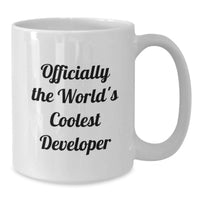 Load image into Gallery viewer, Developer Humor Mug - Gifts for World's Coolest Mom on Mother's Day - Funny Quote for Coding Friends, Family, Coworkers, and Loved Ones - White Coffee Mug, 11oz or 15oz - Additional